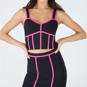 BCBG Jacey Knit Crop Top